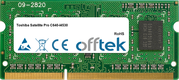 Satellite Pro C640-I4530 4GB Modul - 204 Pin 1.5v DDR3 PC3-8500 SoDimm