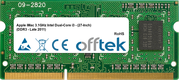 IMac 3.1GHz Intel Dual-Core I3 - (27-Inch) (DDR3 - Late 2011) 4GB Modul - 204 Pin 1.5v DDR3 PC3-10600 SoDimm