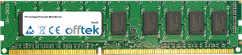ProLiant MicroServer 4GB Modul - 240 Pin 1.5v DDR3 PC3-10664 ECC Dimm (Dual Rank)