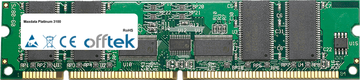 Platinum 3100 2GB Satz (2x1GB Module) - 168 Pin 3.3v PC133 ECC Registered SDRAM Dimm