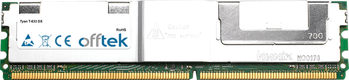 T-633 DX 4GB Satz (2x2GB Module) - 240 Pin 1.8v DDR2 PC2-5300 ECC FB Dimm