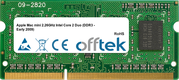 Mac Mini 2.26GHz Intel Core 2 Duo (DDR3 - Early 2009) 2GB Modul - 204 Pin 1.5v DDR3 PC3-8500 SoDimm