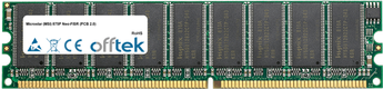 875P Neo-FISR (PCB 2.0) 1GB Modul - 184 Pin 2.6v DDR400 ECC Dimm (Dual Rank)
