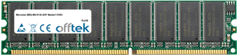 MS-9130 (K8T Master1-FAR) 1GB Modul - 184 Pin 2.6v DDR400 ECC Dimm (Dual Rank)