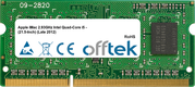 IMac 2.93GHz Intel Quad-Core I5 - (21.5-Inch) (Late 2012) 4GB Modul - 204 Pin 1.35v DDR3 PC3-12800 SoDimm