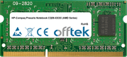 Presario Notebook CQ58-XXXX (AMD Serie) 4GB Modul - 204 Pin 1.5v DDR3 PC3-10600 SoDimm