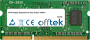 Spectre All-in-One One 23-e000eo 8GB Modul - 204 Pin 1.35v DDR3 PC3-12800 SoDimm