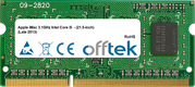 IMac 3.1GHz Intel Core I5  - (21.5-inch) (Late 2013) 8GB Modul - 204 Pin 1.35v DDR3 PC3-12800 SoDimm