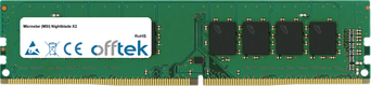Nightblade X2 8GB Modul - 288 Pin 1.2v DDR4 PC4-17000 Non-ECC Dimm