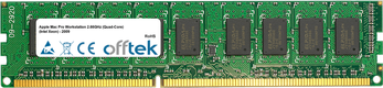 Mac Pro Workstation 2.66GHz (Quad-Core) (Intel Xeon) - 2009 4GB Modul - 240 Pin 1.5v DDR3 PC3-8500 ECC Dimm (Dual Rank)
