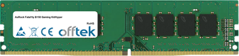 Fatal1ty B150 Gaming K4/Hyper 16GB Modul - 288 Pin 1.2v DDR4 PC4-19200 Non-ECC Dimm