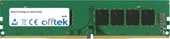 Z170 Stinger (111-SS-E172-KR) 8GB Modul - 288 Pin 1.2v DDR4 PC4-17000 Non-ECC Dimm