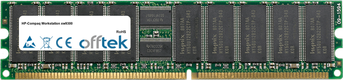 Workstation Xw9300 2GB Satz (2x1GB Module) - 184 Pin 2.5v DDR400 ECC Registered Dimm VLP (Single Rank)