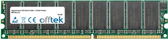 Xserve G5 (Dual 2.3Ghz - Cluster Node) - M9742LL/A 2GB Satz (2x1GB Module) - 184 Pin 2.6v DDR400 ECC Dimm (Dual Rank)