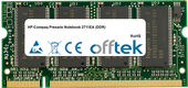 Presario Notebook 2711EA (DDR) 512MB Modul - 200 Pin 2.5v DDR PC266 SoDimm