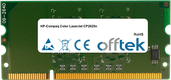 Color LaserJet CP2025n 256MB Modul - 144 Pin 1.8v DDR2 PC2-3200 SoDimm
