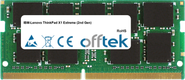 ThinkPad X1 Extreme (2nd Gen) 16GB Modul - 260 Pin 1.2v DDR4 PC4-21300 ECC SoDimm
