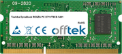 DynaBook REGZA PC D711/T9CB 5481 4GB Modul - 204 Pin 1.35v DDR3 PC3-12800 SoDimm