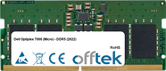 Optiplex 7000 (Micro) - DDR5 (2022) 32GB Modul - 262 Pin 1.1v DDR5 PC5-38400 SoDimm
