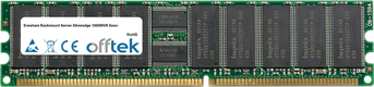 Rackmount Server Silveredge 1000WVR Xeon 2GB Satz (2x1GB Module) - 184 Pin 2.5v DDR266 ECC Registered Dimm (Single Rank)