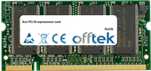 PCi III Coprocessor Karte 512MB Modul - 200 Pin 2.5v DDR PC333 SoDimm
