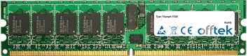 Triumph I7320 4GB Satz (2x2GB Module) - 240 Pin 1.8v DDR2 PC2-5300 ECC Registered Dimm (Single Rank)