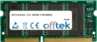  144 Pin SoDimm - 3.3V - SDRAM - PC66 (66Mhz) 128MB Modul