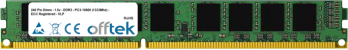  240 Pin Dimm - DDR3 - PC3-10600 (1333Mhz) - ECC Registriert - VLP 8GB Modul