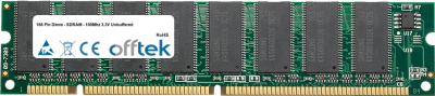  168 Pin Dimm - SDRAM - 100Mhz 3.3V Ungepuffert 128MB Modul