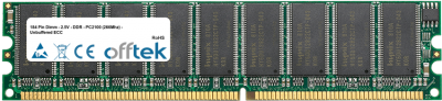  184 Pin Dimm - 2.5V - DDR - PC2100 (266Mhz) - Ungepuffert ECC 256MB Modul