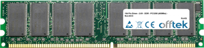  184 Pin Dimm - 2.6V - DDR - PC3200 (400Mhz) - Non-ECC 256MB Modul