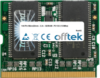  144 Pin MicroDimm - 3.3v - SDRAM - PC133 (133Mhz) 256MB Modul