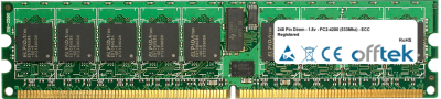  240 Pin Dimm - 1.8v - PC2-4200 (533Mhz) - ECC Registriert 1GB Modul