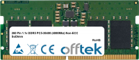 262 Pin 1.1v DDR5 PC5-38400 (4800Mhz) Non-ECC SoDimm 8GB Modul