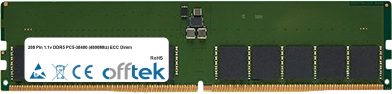  288 Pin 1.1v DDR5 PC5-38400 (4800Mhz) ECC Dimm 16GB Modul
