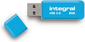 Integral Neon USB 3.0 Flash Laufwerk 8GB Laufwerk (Blue)