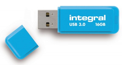 Integral Neon USB 3.0 Flash Laufwerk 16GB Laufwerk (Blue)