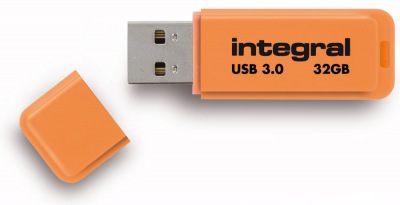 Integral Neon USB 3.0 Flash Laufwerk 32GB Laufwerk (Orange)